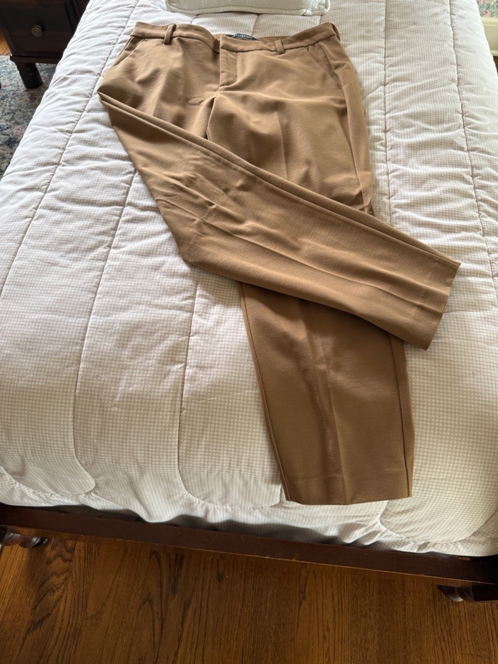 Women’s  Tailored Dress Pants in Camel Tan